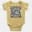 Straight Outta Pondy Short Sleeve Baby Onesie in Butter Color